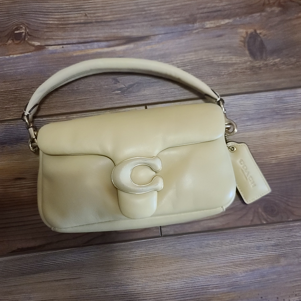 Coach PILLOW TABBY 18 BUTTERCream Leather Shoulder Bag